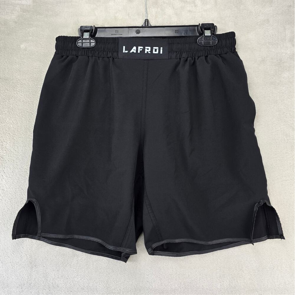 Lafroi Performance Shorts Mens Small Black MMA Cross Training Boxing Fight Wear